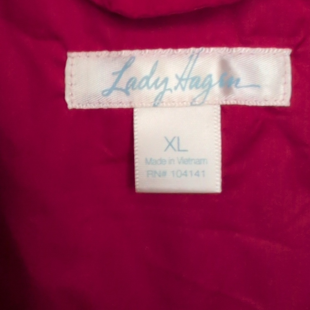 Lady Hagen Red Lightweight Golf Jacket Windbreaker - Women's XL - Picture 4 of 6